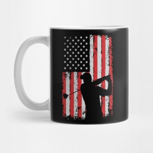 USA & Golf Flag Mug